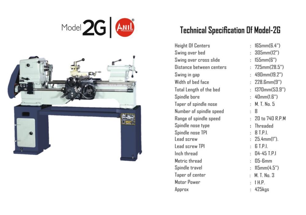 Model 2g Lathe Machine - Automatic Grade: Automatic