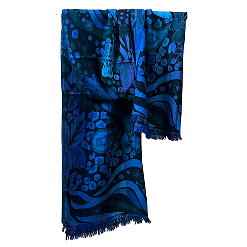 Fine Wool Jacquard Scarve