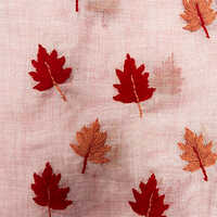 Pink Silk Wool Hand Embroidery Scarve