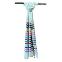 Silk Wool Stripes Stole