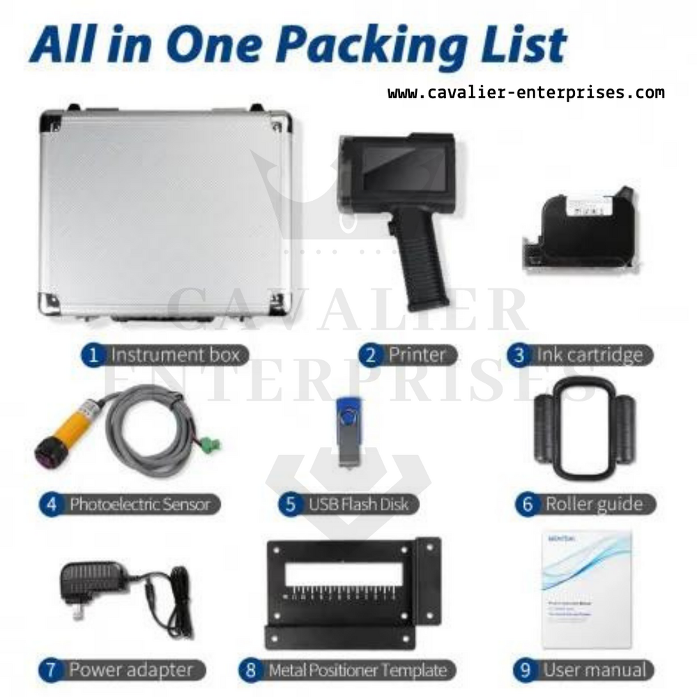 Bentsai B2 Bt-hh6105b2 Portable Barcode Label Handheld Inkjet Printer - Dimensions: 138*54*217mm / 0.45*0.18*0.7 Inch Millimeter (Mm)