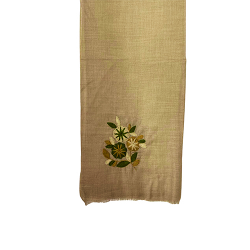 Toosh Silk Wool Hand Embroidery Scarve