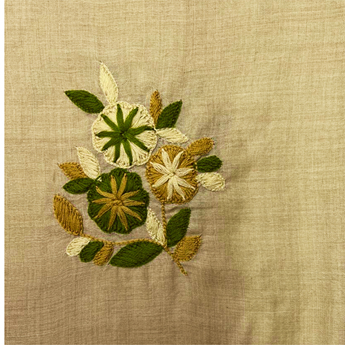 Toosh Silk Wool Hand Embroidery Scarve