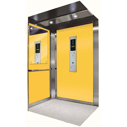 Button Panels And Landing Door - Color: Yellow