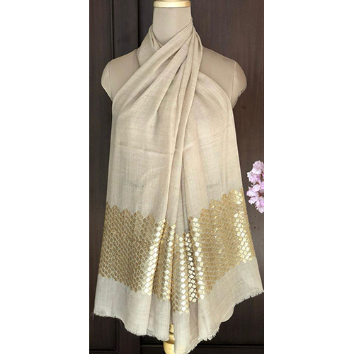 Silk 92 Wool Sippy Design Scarve - Design: Modern