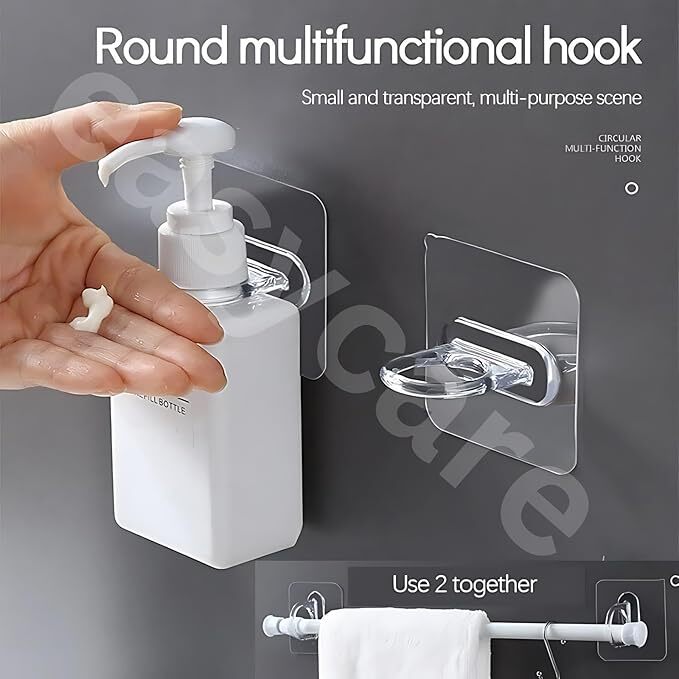 Nails Wall Poster Non-trace Stick Wall Hook - Stainless Steel, 9 Foot (275 Cm) Length, Silver Color | Durable Retractable Cloth Line With Adjustable Locking Features For Efficient Drying