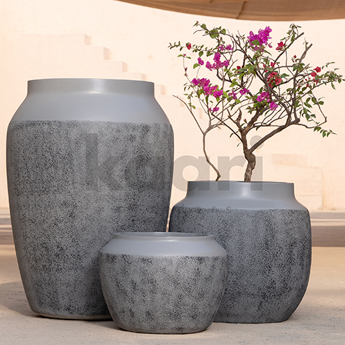 Ayu Frp Garden Planter - Color: Grey