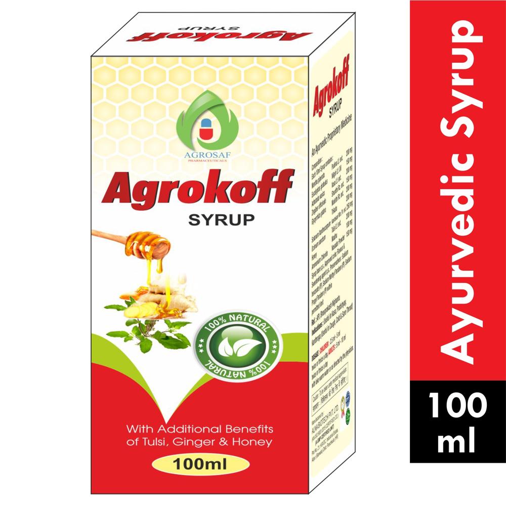 AGROKOFF SYRUP-Honey, Ginger with Tulsi Cough Syrup