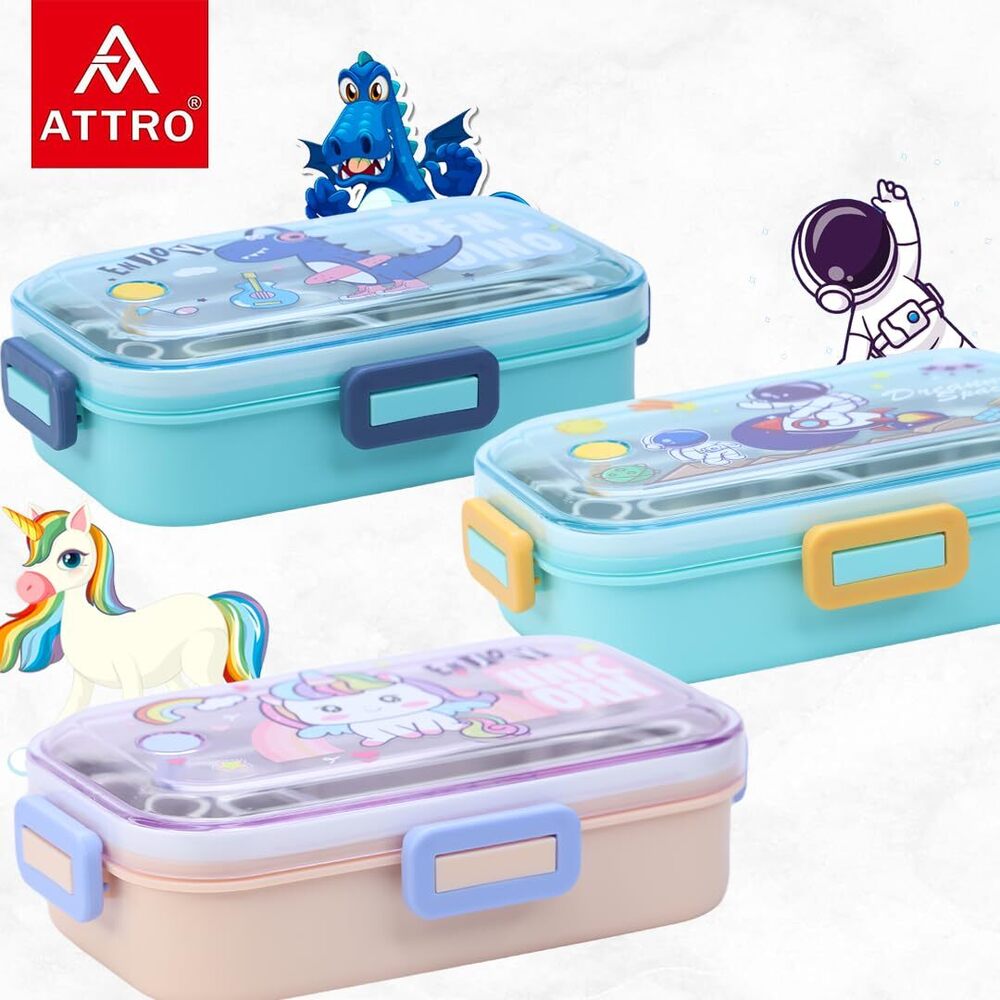 Lunch Deluxe 2 Lunch Box with Inner Stainless Steel