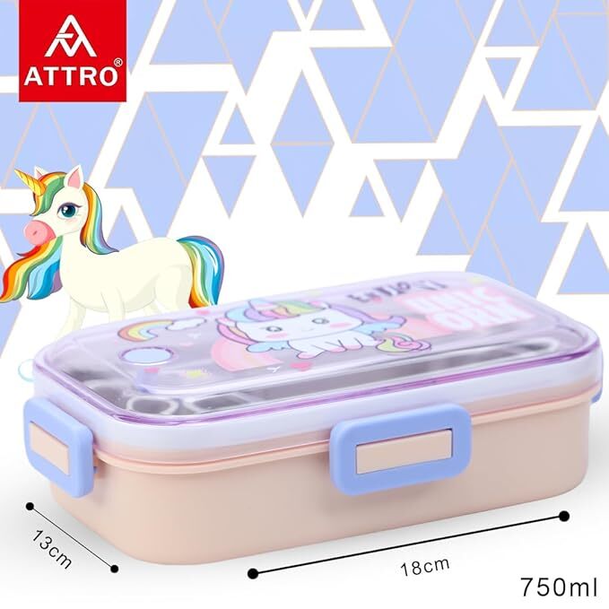Lunch Deluxe 2 Lunch Box with Inner Stainless Steel