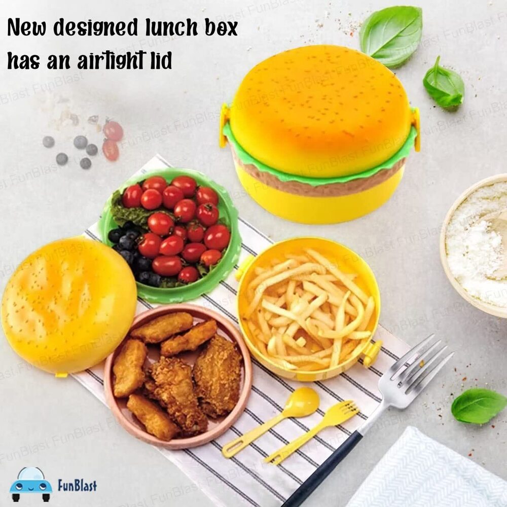 Burger Shape Lunch Box for Kids - Lunch Box for Kids,