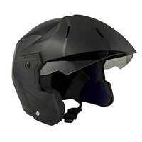 Black Color Bike Helmet - Material: Polycarbonate