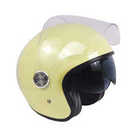 Half Face Bike Helmet - Color: Yellow