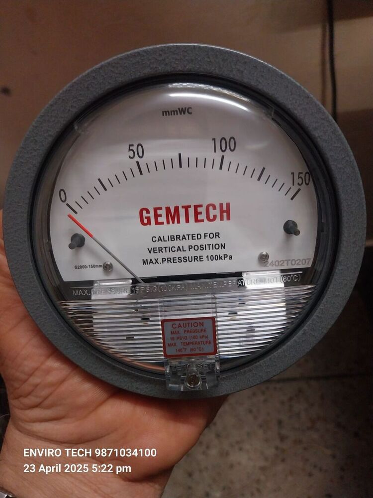 GEMTECH Differential Pressure Gauge In Light Industrial Area Bhilai Chhattisgarh