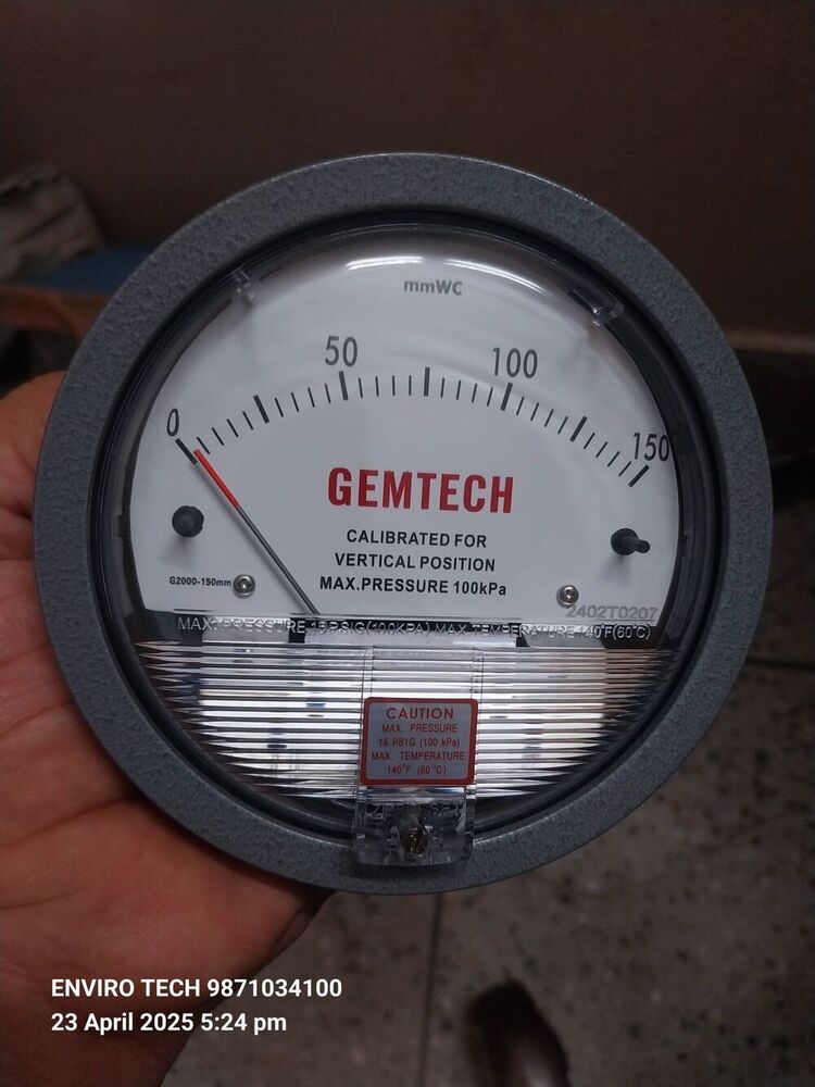 GEMTECH Differential Pressure Gauge In Light Industrial Area Bhilai Chhattisgarh