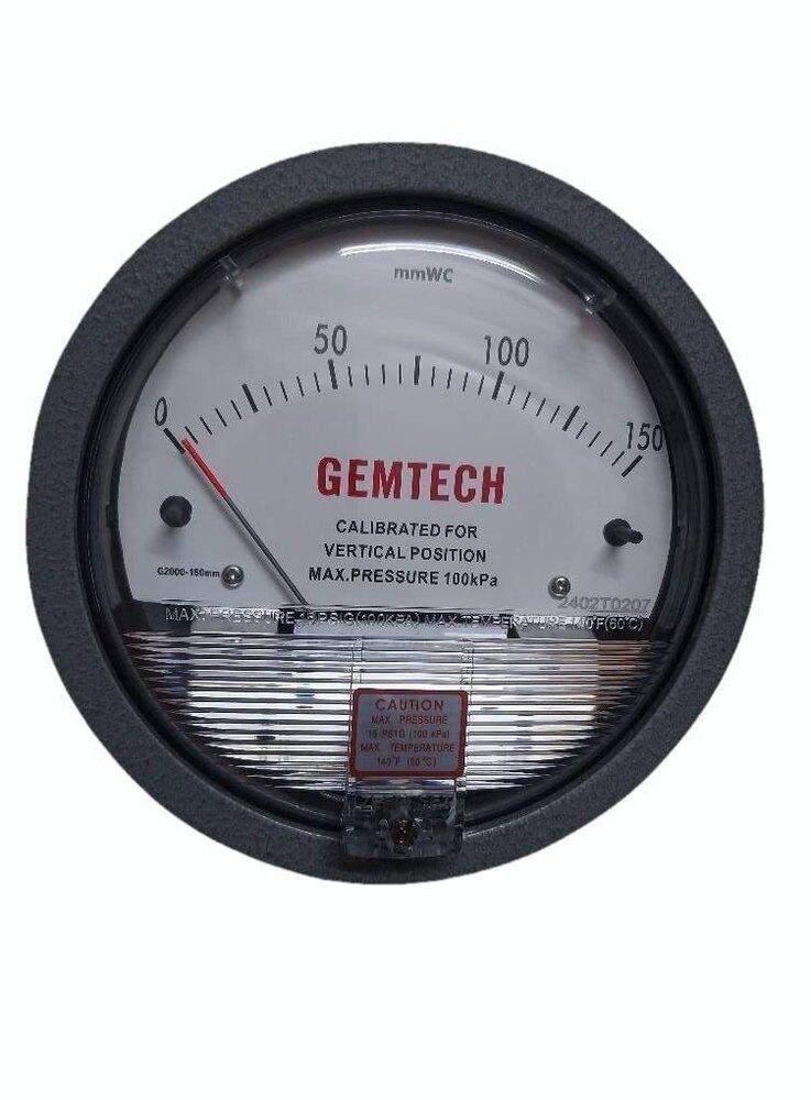 GEMTECH Differential Pressure Gauge In Sriperumbudur Industrial Area Tamil Nadu