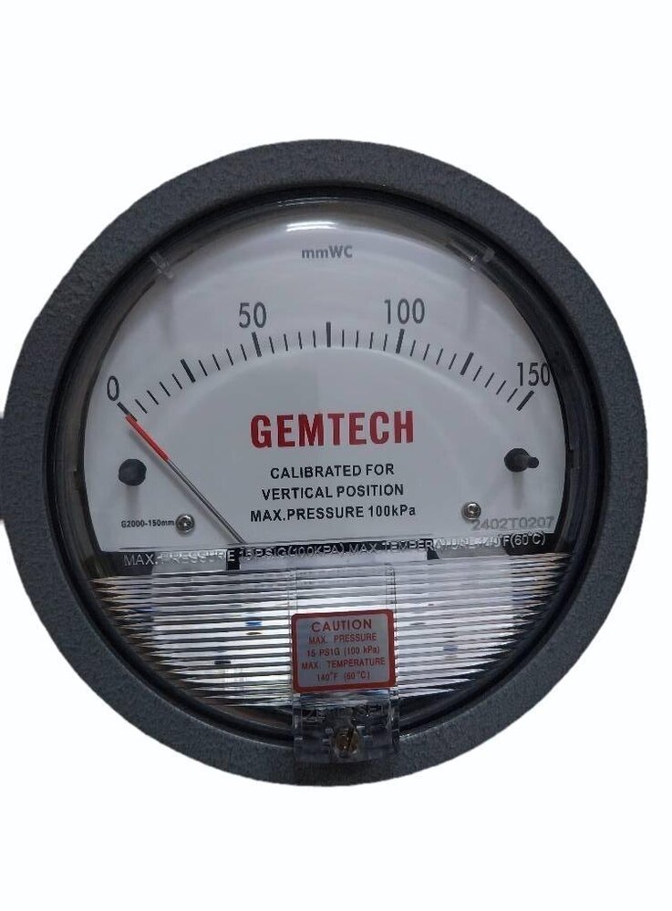 GEMTECH Differential Pressure Gauge In Sriperumbudur Industrial Area Tamil Nadu