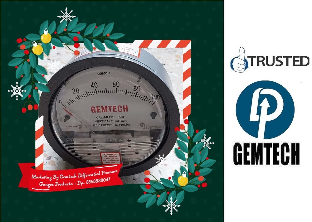GEMTECH Differential Pressure Gauge by Gami Shree Manoshi Complex Ghansoli Mumbai