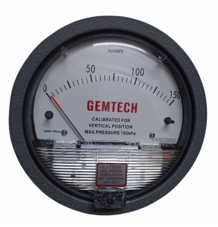 Gemtech Differential Pressure Gauge In Oragadam Industrial Area Tamil Nadu