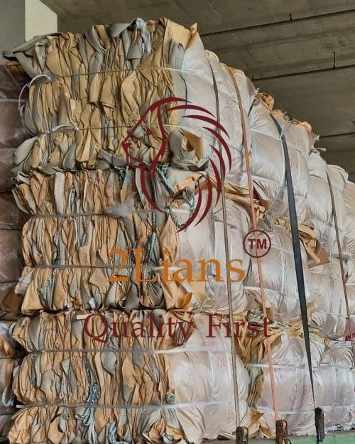 PP reuse jumbo bags on bales White and Brown Scrap