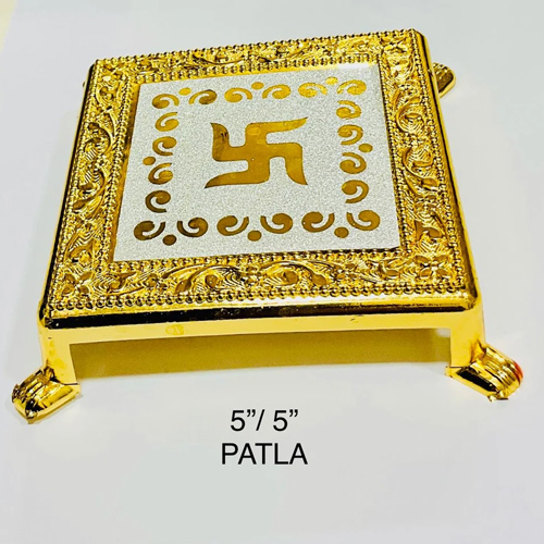 Pooja Chowki - Color: Golden