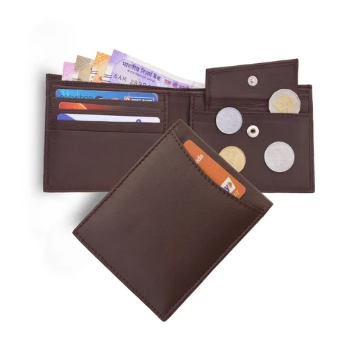 Gw110Sl Soft Leather Mens Wallet - Color: Brown