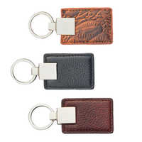 Genuine Leather Key Ring - Color: Multicolour