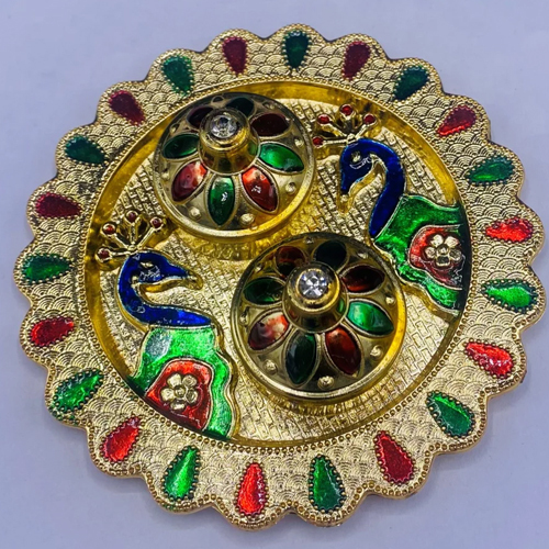 Kumkum Box - Color: Golden