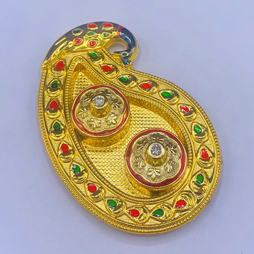 Kumkum Box - Color: Golden