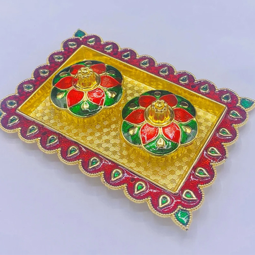 Kumkum Box - Color: Golden