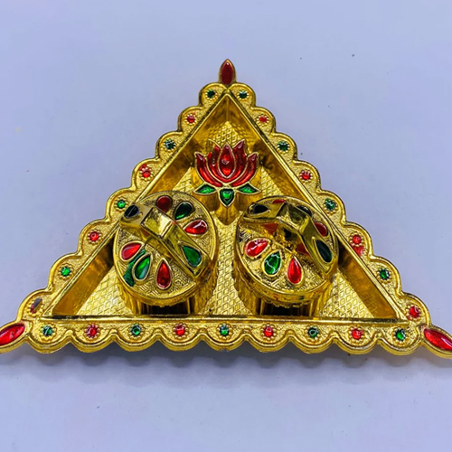 Kumkum Box - Color: Golden