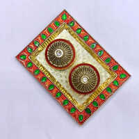 4X6 Golden Decorated Kankavati