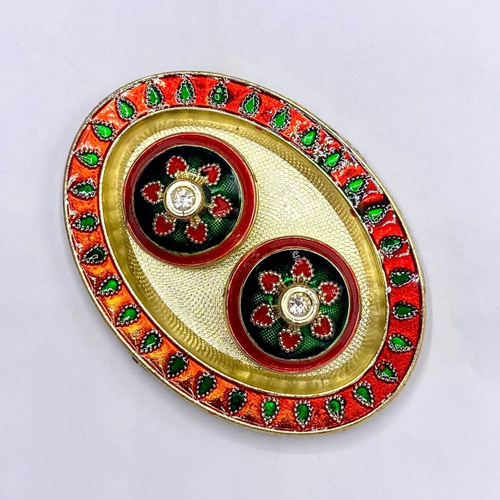 4X6 Golden Decorated Kankavati