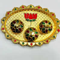 4X6 Golden Decorated Kankavati
