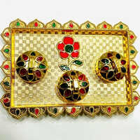 4X6 Golden Decorated Kankavati
