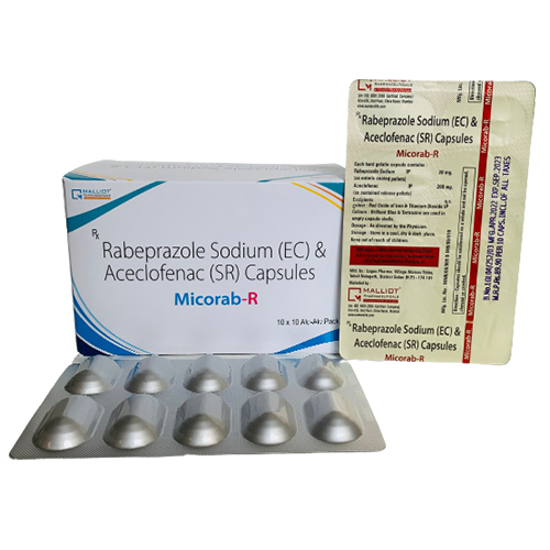 Aceclofenac Plus Rabeprazole 20mg Tablets