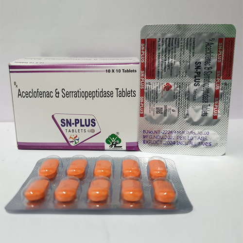 Aceclofenac Plus Serratiopeptidase 15mg Tablets