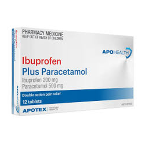Ibuprofen 200mg Plus Paracetamol 500mg Tablets