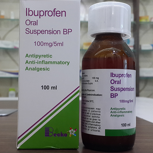 Ibuprofen 100Mg-5Ml Syrup - Drug Type: General Medicines
