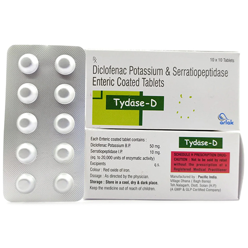Diclofenac Plus Serratiopeptidase 10Mg Tablets - Drug Type: General Medicines