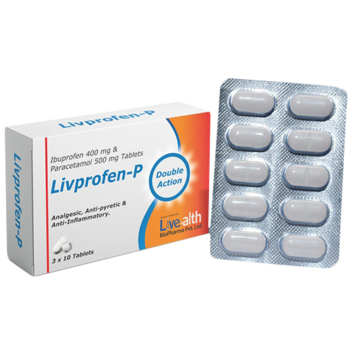 Ibuprofen 400mg Plus Paracetamol 500mg Tablets