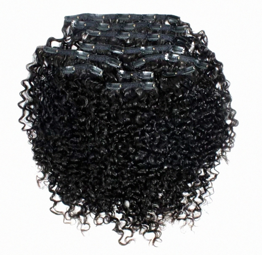 RAW NATURAL LONG CURLY HUMAN HAIR EXTENSION