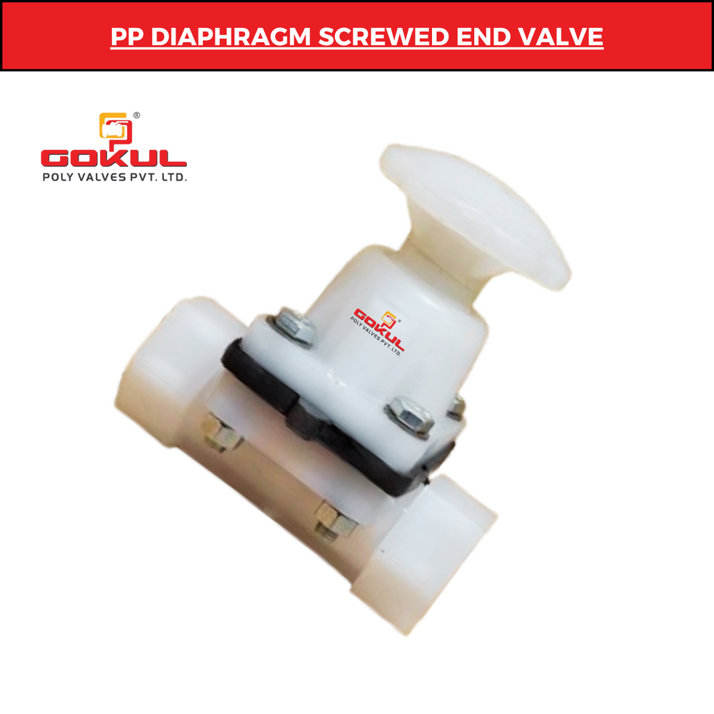 Gokul Polypropylene Diaphragm Flange End Valve 3" - Application: Industrial And Water Application