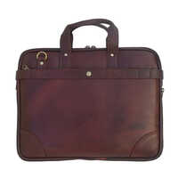 Brown Leather Laptop Bag - Leather, 36x32 Inches, Brown Color | Secure Zipper Closure, Customized Design, Versatile For Any Occasion
