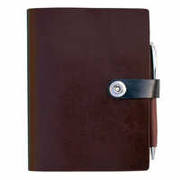 Soft Cover Notebook With Pen - Binding: Glue Bound
