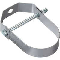 Clevis Hanger Clamp - Mild Steel, 25-250 Mm Size Range, Silver Finish | Versatile Hanger Clamp For Industrial Pipe And Equipment Suspension