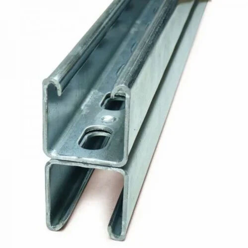 Galvanized Steel Combination Strut Channel - Back To Back Channel - Color: Silver