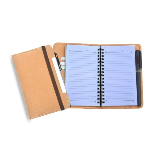 B 7 Dateless Wire-O Diary With Pen - Binding: Perfect Binding