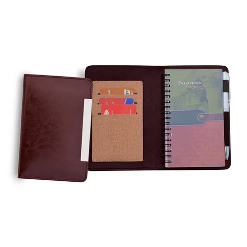 B 7 Dateless Wire-O Diary With Pen - Binding: Perfect Binding