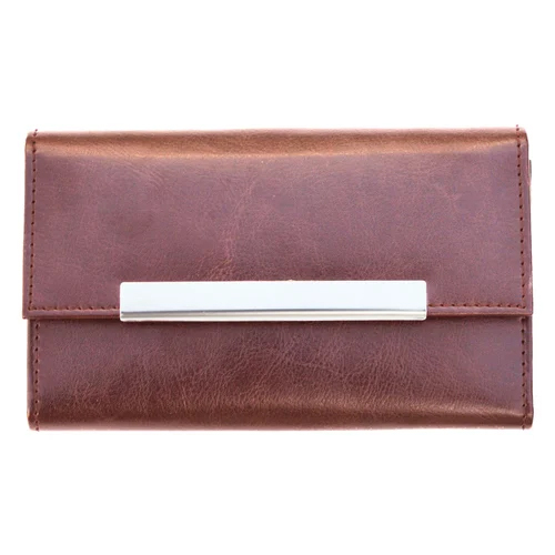 Ladies Leather Wallets With Card Slots - Color: Brown